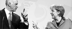 Ο έλληνας Πρωθυπουργός και η γερµανίδα καγκελάριος σε φωτογραφία αρχείου. Η Ανγκελα Μέρκελ «υπογράφει» το «Σύµφωνο ανταγωνιστικότητας» που θα µπορούσε να αλλάξει τη  δοµή της Ευρωπαϊκής Ενωσης  