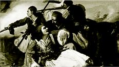 Ο θάνατος του Μάρκου Μπότσαρη σε πίνακα του ιταλού ζωγράφου Λουντοβίκο Λιπαρίνι  